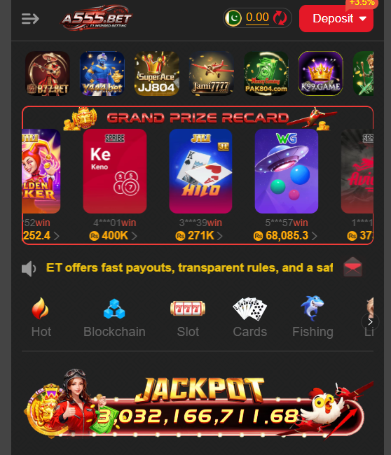 A555 Bet Banner